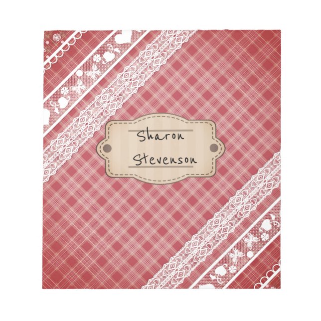 Bloco De Notas Retro de gaiola (Frente)