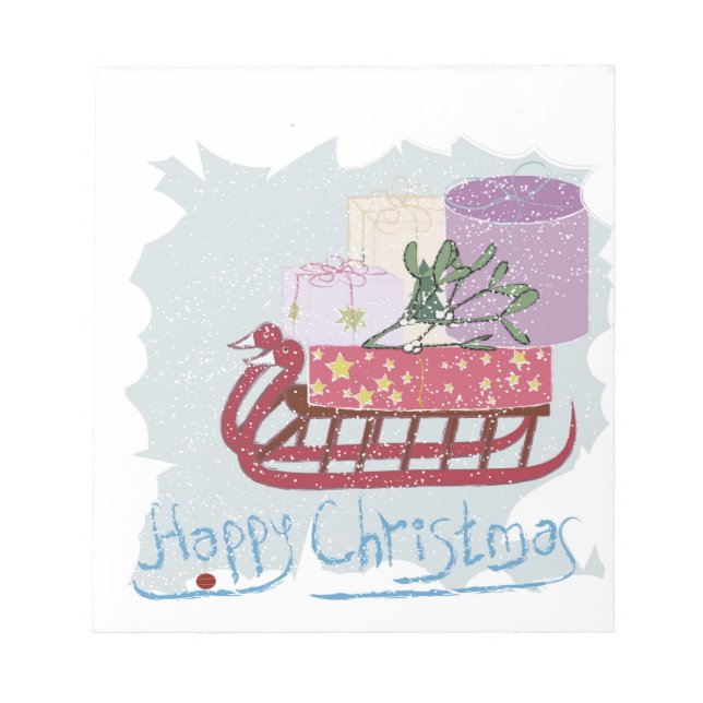 Bloco De Notas Retrô. Feliz Natal! (Frente)