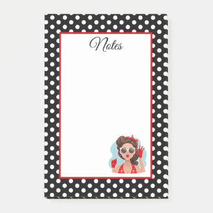 Bloco De Notas Retro Girl