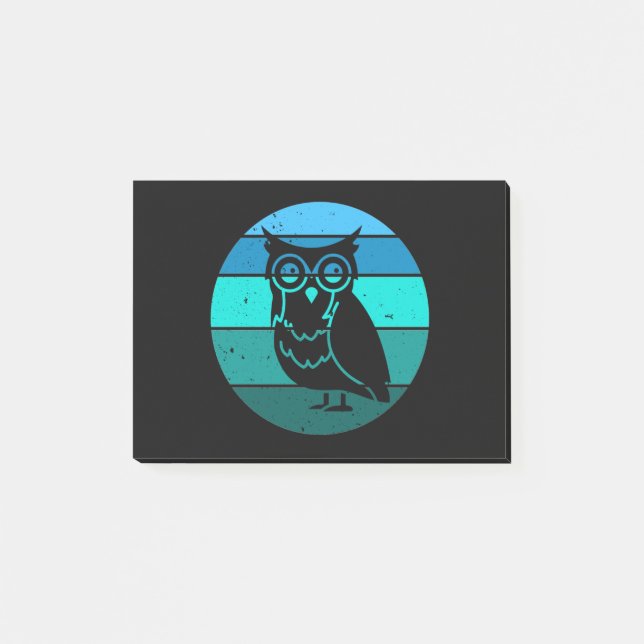 Bloco De Notas Retro Owl (Frente)