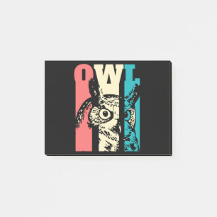 Bloco De Notas Retro Owl