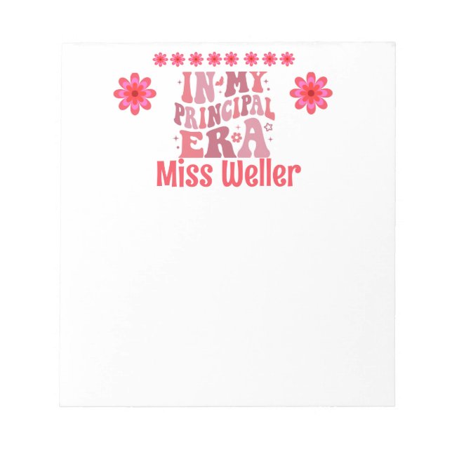 Bloco De Notas Retro Personalizado Na Minha Era Principal (Frente)