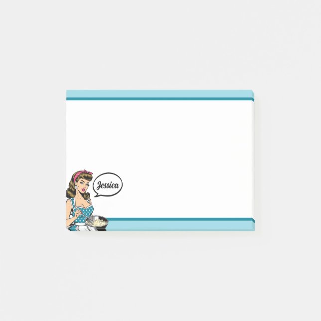 Bloco De Notas Retro Pinup_ Ei, Querida (Frente)