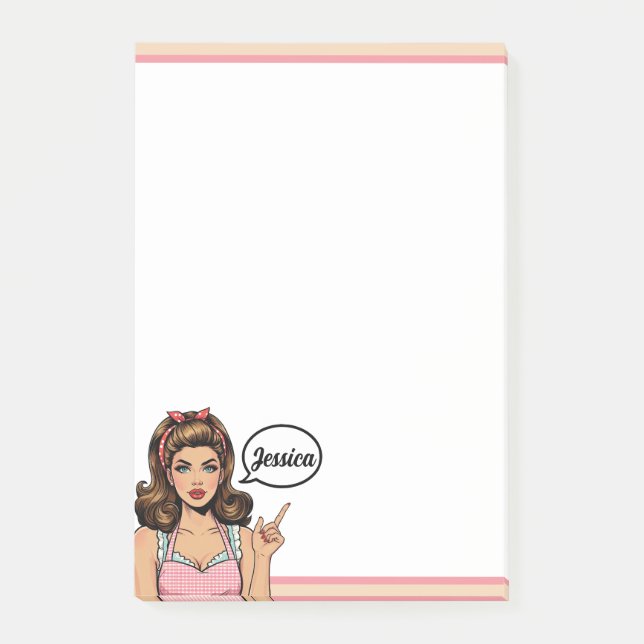 Bloco De Notas Retro Pinup_ Não Errado (Frente)