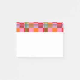 Bloco De Notas Retro Plaid 
