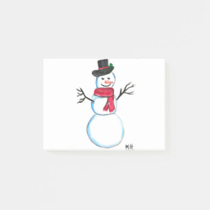 Bloco De Notas Retro Snowman