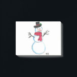 Bloco De Notas Retro Snowman White Christmas Snowmen<br><div class="desc">Homem de neve retrô,  decor rústico,  pintura aquosa. Feliz decoração de Natal. Bonito boneco de neve,  Natal branco. Bonito boneco de neve,  divertido,  adorável Snowman. Férias das árvores de Natal. Dias feriados de dezembro.</div>