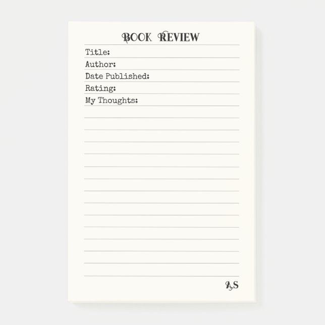 Bloco De Notas Revisão Personalizada de Livro 3M (Frente)