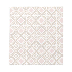 Bloco De Notas Rhombuses cor-de-rosa