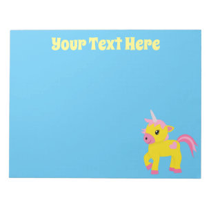 Bloco De Notas Rhubarb & Custard Unicorn