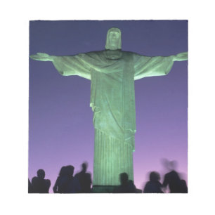 Bloco De Notas Rio de Janeiro, Brasil. a Estátua de Cristo em