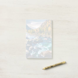 Bloco De Notas Rio e Montanhas Foto Cênica