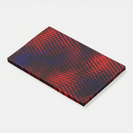 Bloco De Notas Riscos cruzados vermelho e azul