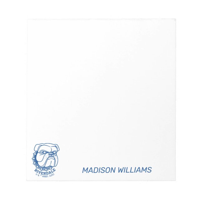 Bloco De Notas Riverdale Bulldog Head (Frente)