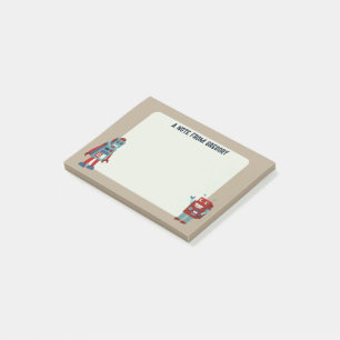 Bloco De Notas Robôs Retro-Personalizados Sci-Fi