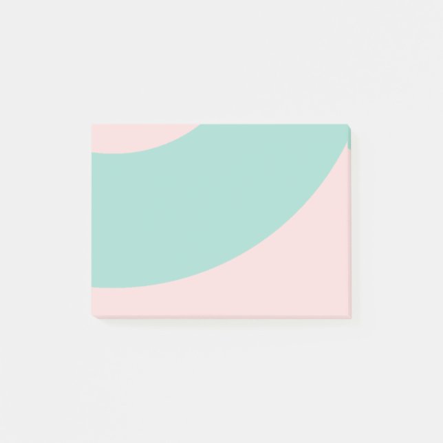 Bloco De Notas Rochedos cor-de-rosa e verdes (Frente)