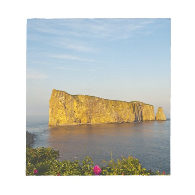 Bloco De Notas Rocher Perce (Rocha Perce), Quebec, Canadá. (Frente)