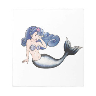 Bloco De Notas Rockabilly Mermaid