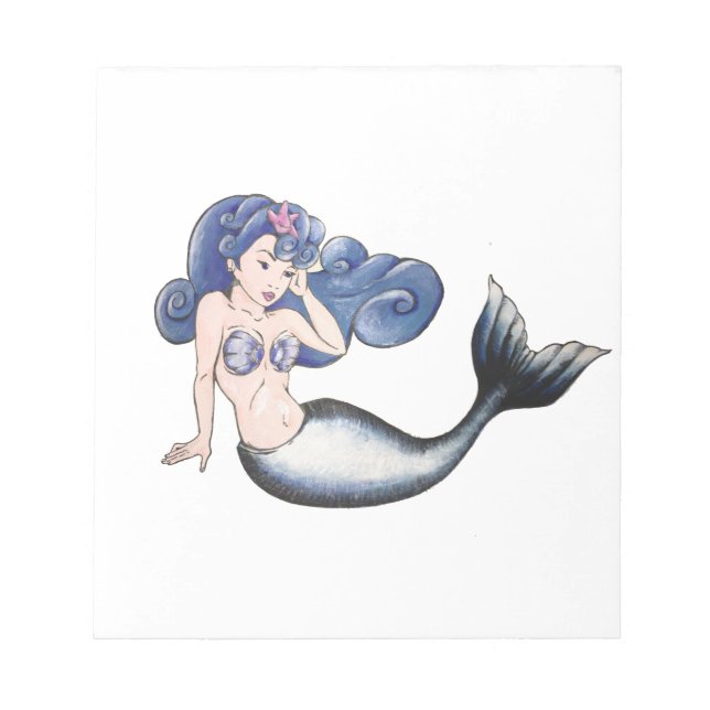 Bloco De Notas Rockabilly Mermaid (Frente)