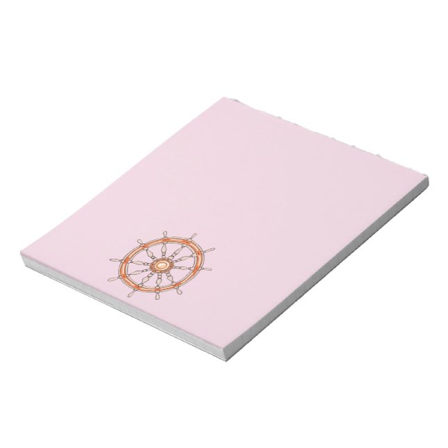 Bloco de Notas Roda de Navio Náutico 2 (Invertido)