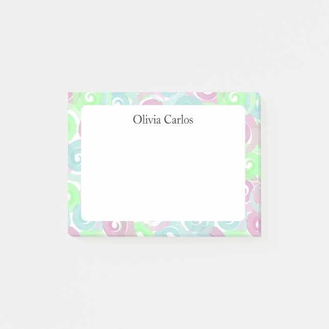 Bloco De Notas Rolo de Pastel Personalizado (Frente)