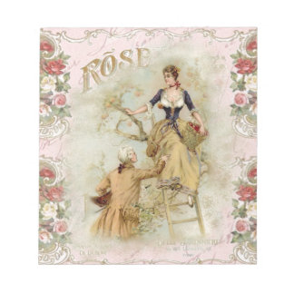 Bloco De Notas Romântica Paris Amante rosa shabbychic