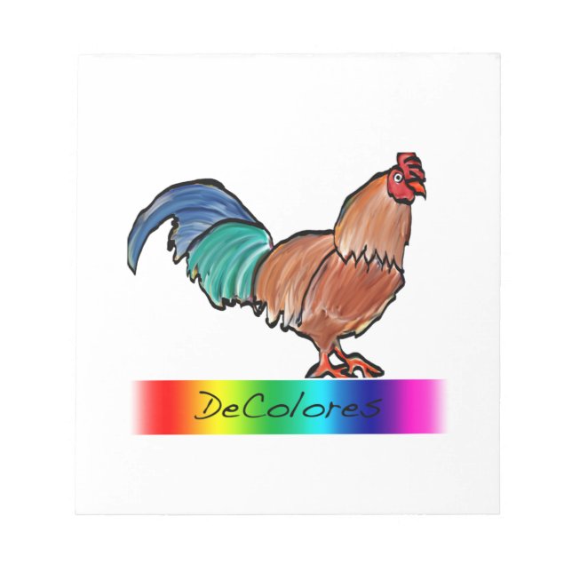 Bloco De Notas Rooster DeColores (Frente)