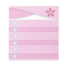 Bloco de notas - rosa