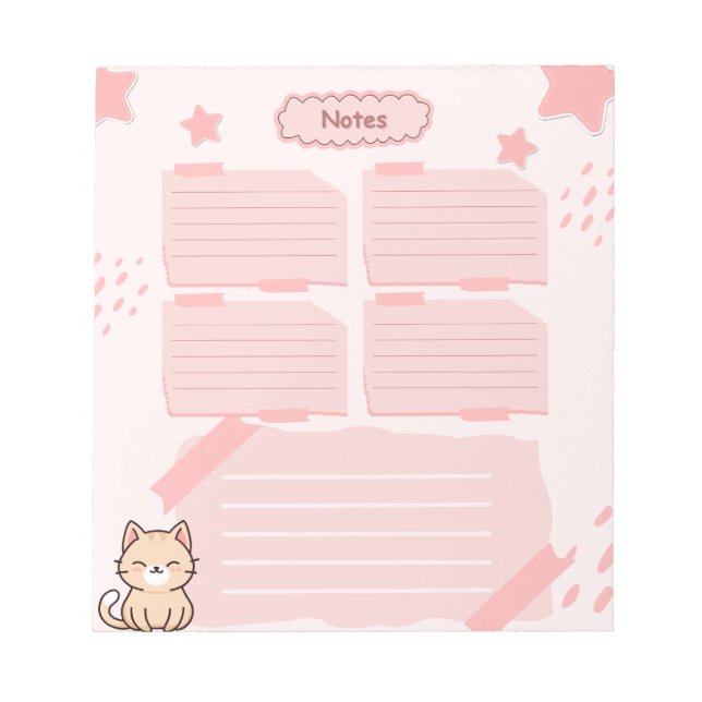 Bloco de Notas Rosa  (Frente)