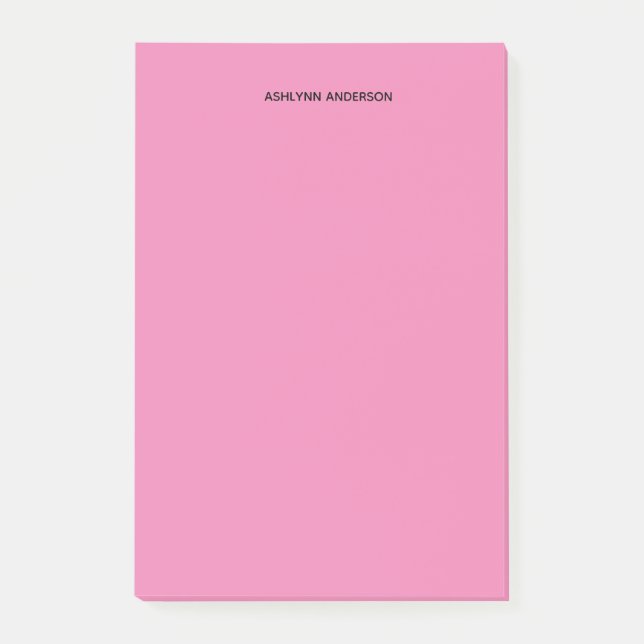 Bloco De Notas Rosa bonito (Frente)