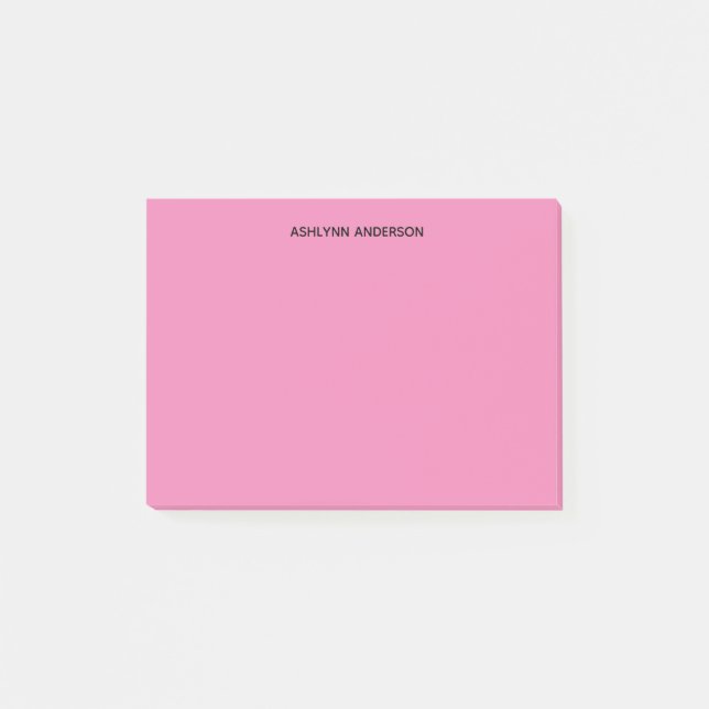 Bloco De Notas Rosa Bonito (Frente)