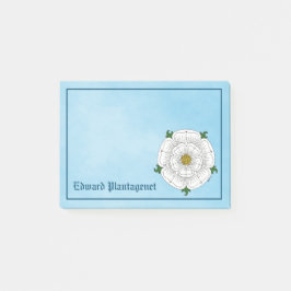 Bloco De Notas Rosa Branca de York