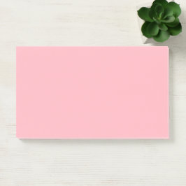 Bloco De Notas Rosa Claro Simples 10" x 6"