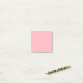 Bloco De Notas Rosa Claro Simples 3" x 3"