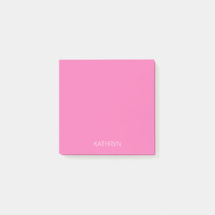 Bloco De Notas rosa colorido real rico sólido