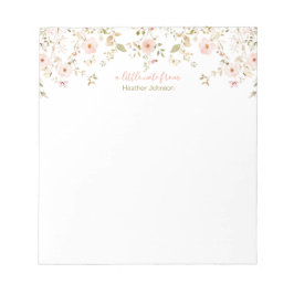 Bloco De Notas Rosa Country Selvagem Personalizado