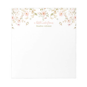 Bloco De Notas Rosa Country Selvagem Personalizado