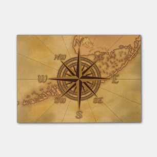 Bloco De Notas Rosa de compasso antigo do estilo