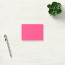 Bloco De Notas Rosa de potência Simples 4" x 3"