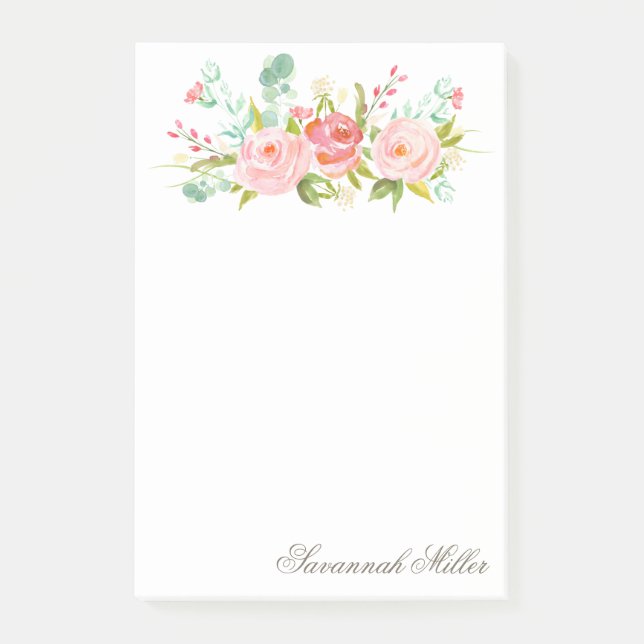 Bloco De Notas Rosa Garden (Frente)