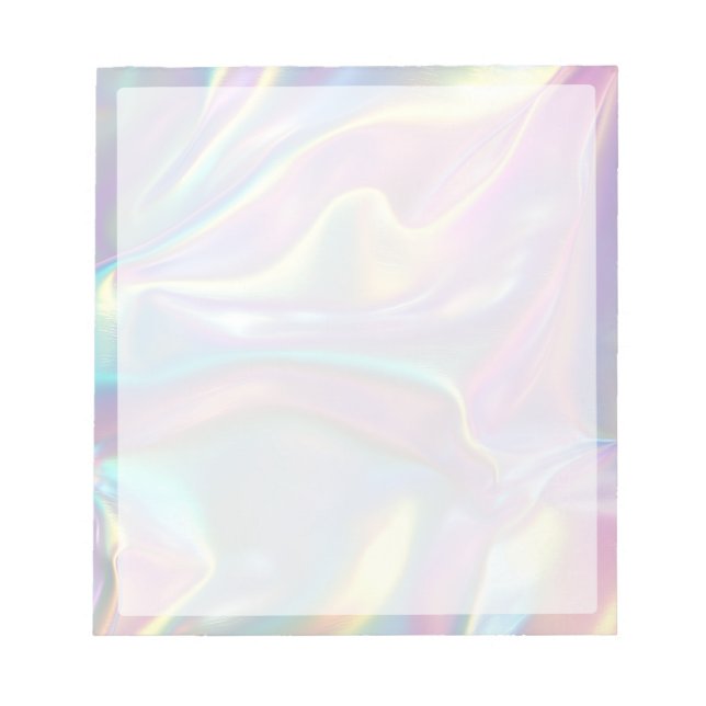 Bloco De Notas Rosa Holográfico (Frente)
