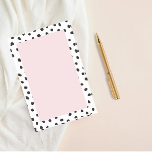 Bloco De Notas Rosa Menina Moderna Pink Com Nome Personalizado
