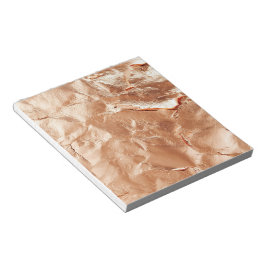 Bloco De Notas Rosa Peach Dourado Glam