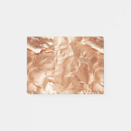 Bloco De Notas Rosa Peach Dourado Glam