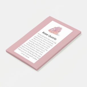 Bloco De Notas Rosa Quartz Crystal Significa Jewelry Display Sina