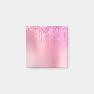 Bloco De Notas Rosa rosa-rosa esplêndido dourado e púrpura gota