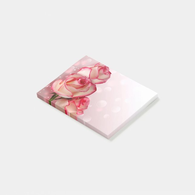 Bloco De Notas Rosa Rosado (Inclinado)