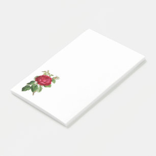 Bloco De Notas rosa vermelha