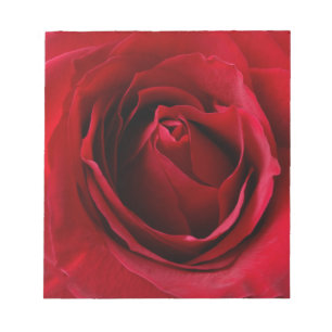 Bloco De Notas rosa vermelha profunda