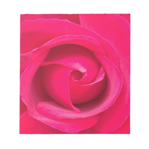 Bloco De Notas Rosa vermelho romântico do rosa